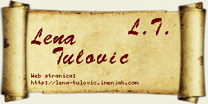 Lena Tulović vizit kartica